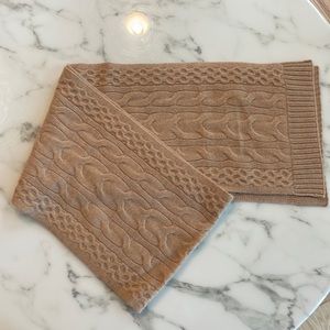 NWOT TALBOTS cable knit cashmere scarf